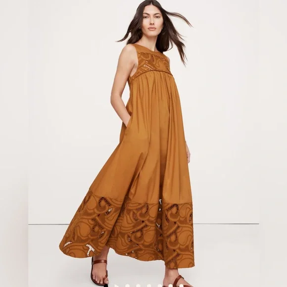 chinese dress ladies Miss Circle Gianna Embroidered Halter Maxi Dress